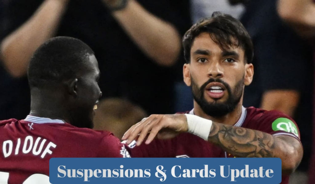Football Suspensions & Cards Update